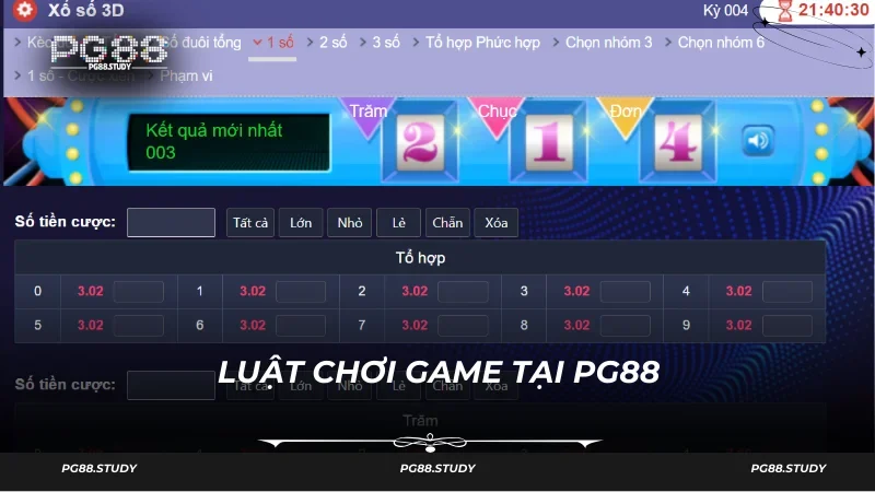 Hướng dẫn người mới về luật cược xổ số PG88